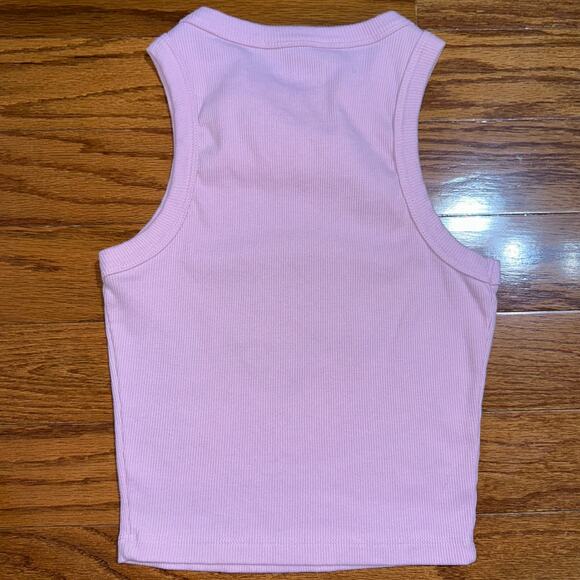 Bratz Y2K High Neck Pink Ribbed Graphic Tank Top Size XS - Picture 7 of 9